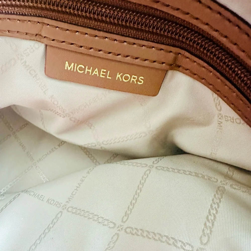 Michael Kors Tan Leather Satchel
